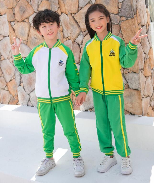 最新款广州市番禺区小学生校服秋冬装长袖运动
